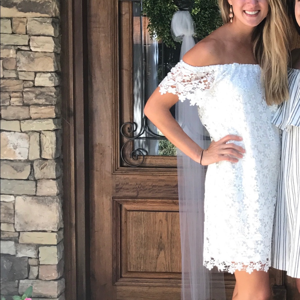 White lace sundress